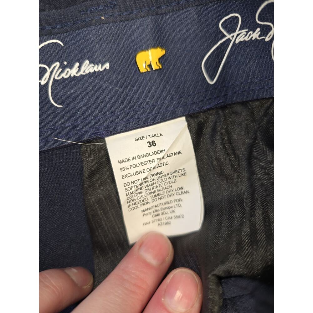 Jack Nicklaus Shorts Size 36 Blue Chino With Pockets 9” Inseam Mens - Picture 8 of 10